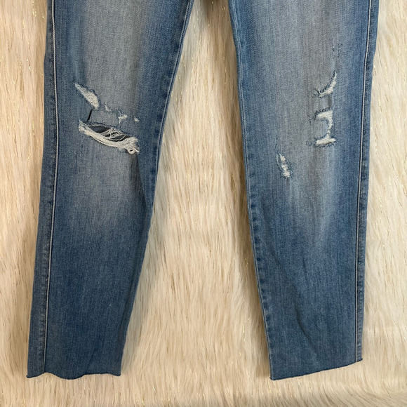 Frame Womens Le Sylvie Slender Straight Leg Jeans Blue Stretch Medium Wash 24 - Picture 3 of 11